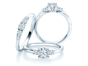 3+ pierres - bagues de fiançailles avec 3 et plus pierres nobles 