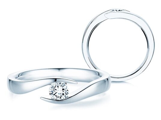 Bague de fiançailles bague tension Twist