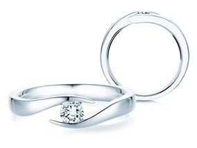 Bague de fiançailles bague tension Twist