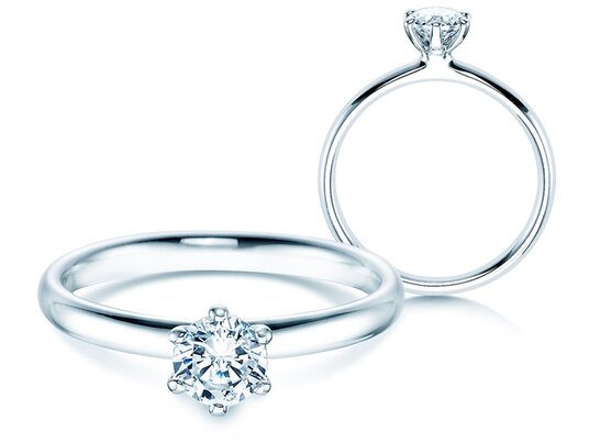 Mi-carats - bagues avec diamant de 0.50 ct