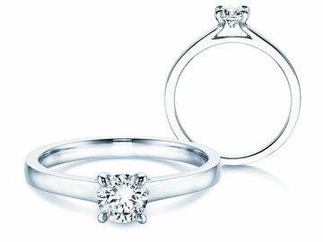 © Bague de fiançailles bague solitaire Modern Bague de fiançailles Modern dans or blanc | © Bague de fiançailles bague solitaire Modern