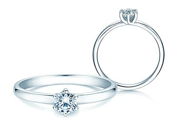 Bague de fiançailles Melody dans argent