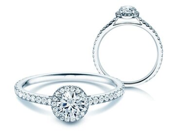 Bague de fiançailles Pure Infinity dans or blanc