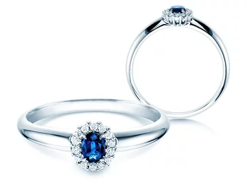 Bague de fiancaille hotsell bleu