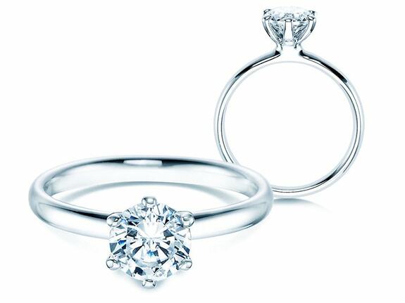 Bagues Solitaires Avec Un Diamant De 1 Ct Comme Bague De