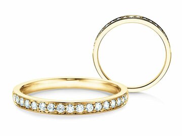 Bague de fiançailles Alliance-/Eternityring dans or jaune