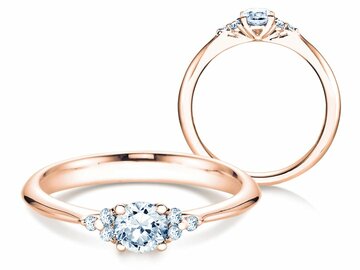 Bague de fiançailles Glory dans or rose