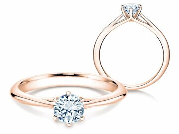 Bague de fiançailles Heaven 6 dans or rose