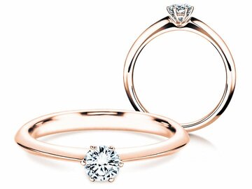Bague de fiançailles The One dans or rose