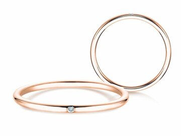 Bague de fiançailles Promise Petite dans or rose