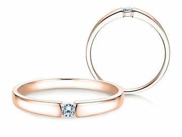 Bague de fiançailles Infinity Petite dans or rose