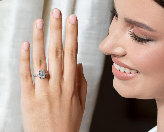 Bague fiancaille halo on sale
