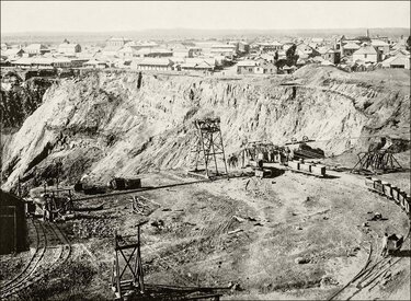Histoire des diamants: mine de diamants, Afrique du Sud 1920