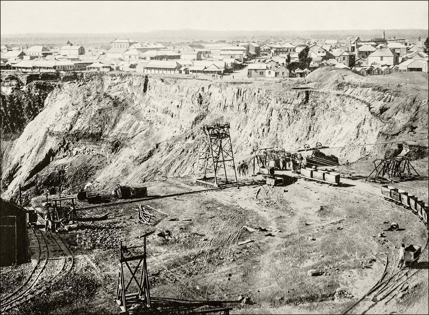 Histoire des diamants: mine de diamants, Afrique du Sud 1920
