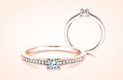 Bagues de fiançailles en or rose