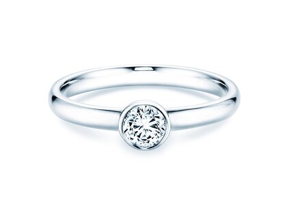 Bague de fiançailles Eternal dans 14K or blanc avec diamant 0,30ct H/SI