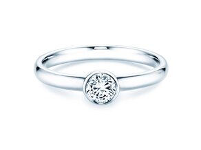 Bague de fiançailles Eternal dans 14K or blanc avec diamant 0,30ct H/SI