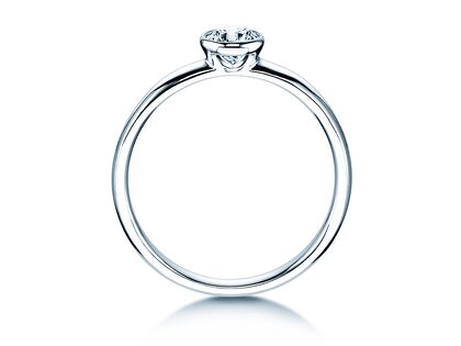 Bague de fiançailles Eternal dans 14K or blanc avec diamant 0,30ct H/SI
