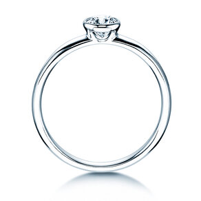 Bague de fiançailles Eternal dans 14K or blanc avec diamant 0,30ct H/SI
