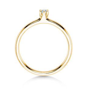 Bague de fiançailles Classic 6 dans 14K or jaune avec diamant 0,05ct H/SI