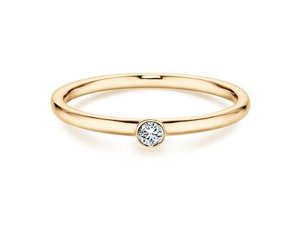 Bague de fiançailles Eternal dans 14K or jaune avec diamant 0,05ct H/SI