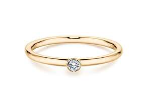 Bague de fiançailles Eternal dans 14K or jaune avec diamant 0,05ct H/SI