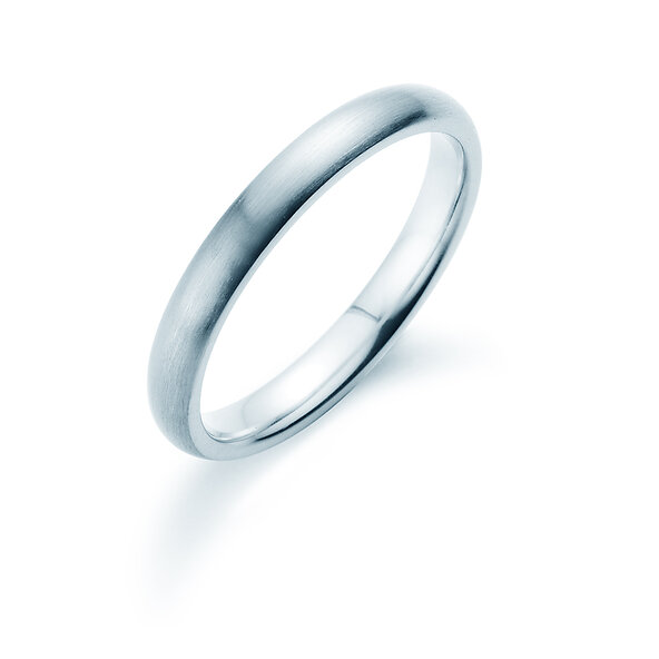 Bague pour homme Classic 3mm dans Argent 925/- mate