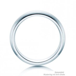 Bague pour homme Classic 3mm dans Argent 925/- mate