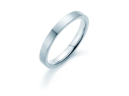 Bague pour homme Modern 3mm dans platine 950/- mate