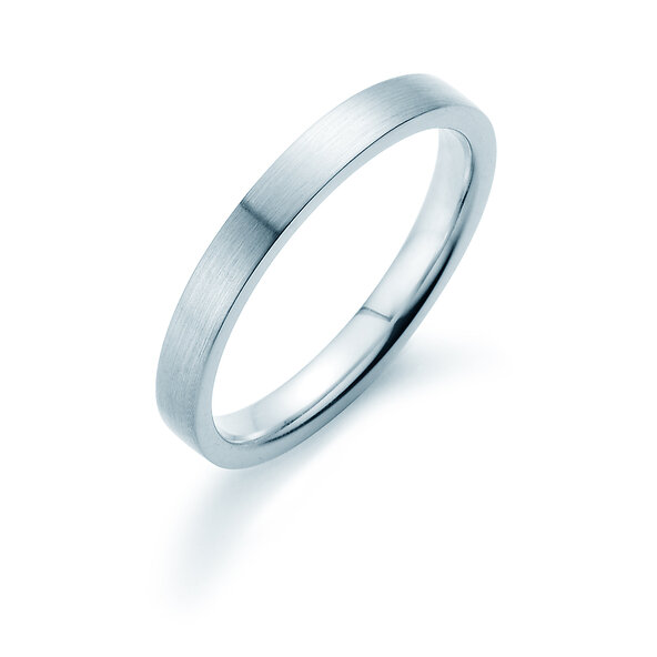 Bague pour homme Modern 3mm dans Argent 925/- mate