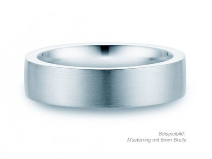 Bague pour homme Modern 3mm dans Argent 925/- mate