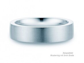 Bague pour homme Modern 3mm dans Argent 925/- mate