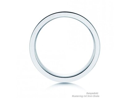Bague pour homme Modern 3mm dans Argent 925/- mate