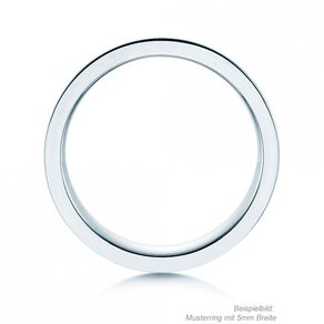 Bague pour homme Modern 3mm dans Argent 925/- mate
