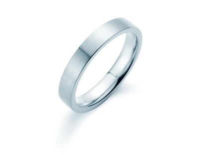 Bague pour homme Modern 3,5mm en Argent 925/- mate