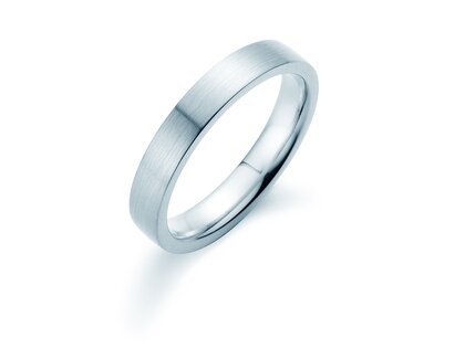 Bague pour homme Modern 4mm dans Argent 925/- mate