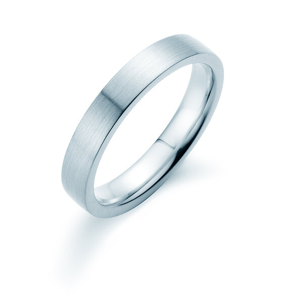 Bague pour homme Modern 4mm dans Argent 925/- mate