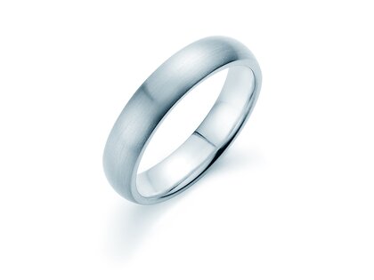 Bague pour homme Classic 5mm dans Argent 925/- mate