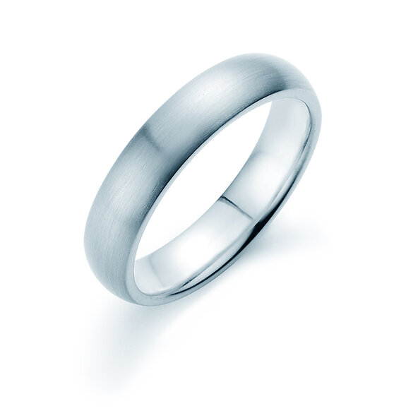 Bague pour homme Classic 5mm dans Argent 925/- mate