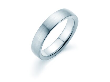 Bague pour homme Infinity 5mm dans Argent 925/- mate