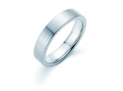 Bague pour homme Modern 4,5mm en Argent 925/- mate