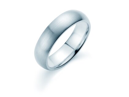 Bague pour homme Classic 6mm dans Argent 925/- mate