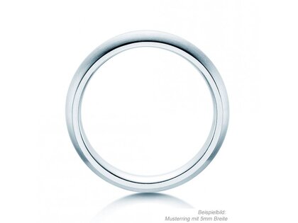 Bague pour homme Classic 6mm dans Argent 925/- mate