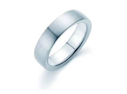 Bague pour homme Infinity 6mm dans platine 950/- mate