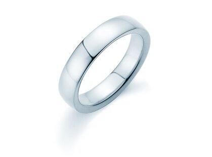 Bague pour homme Infinity 6mm dans platine 950/- polie
