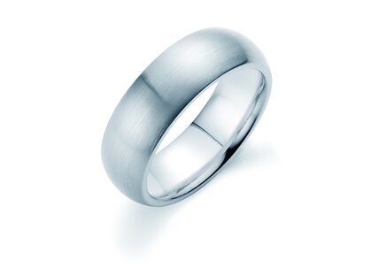 Bague pour homme Classic 6,5mm en Argent 925/- mate