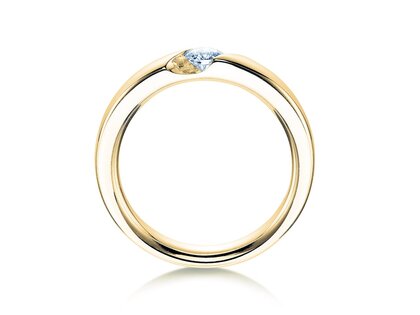 Bague de fiançailles Italic dans 14K or jaune avec diamant 0,20ct H/SI