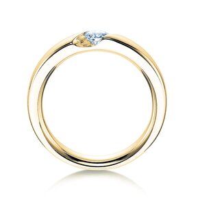 Bague de fiançailles Italic dans 14K or jaune avec diamant 0,20ct H/SI