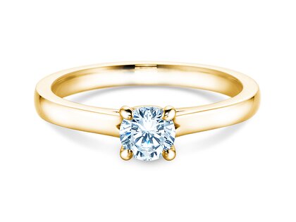 Bague de fiançailles Romance en 9K or jaune avec diamant 0,50ct G/SI