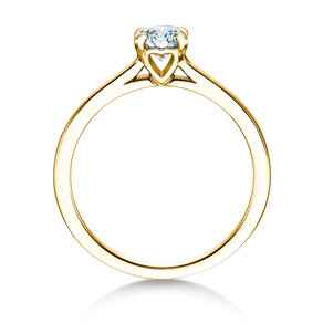 Bague de fiançailles Romance en 9K or jaune avec diamant 0,50ct G/SI
